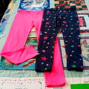 Bundle of Two, Big Girl's, Like New, Leggings, Size Large(10/12)